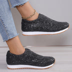 New Autumn/Winter Women's Sequined Casual Flats (Low-cut, Flat-soled)